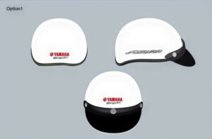 Mũ Bảo Hiểm Nửa Đầu Sơn Nhám Trơn NBH1201 in logo doanh nghiệp