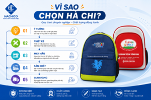 balo học sinh in logo
