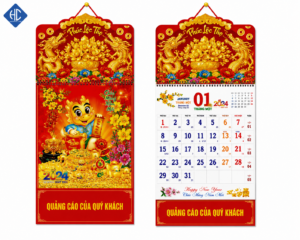 lịch treo tường theo yêu cầu