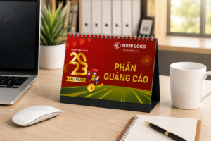 lịch để bàn in logo