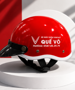 Đặt Làm Mũ Bảo Hiểm In Logo Mũ Gáo Honda QV02