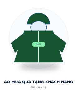 Áo mưa quà tặng khách hàng