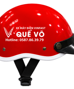 Đặt Làm Mũ Bảo Hiểm In Logo Mũ Gáo Honda QV02