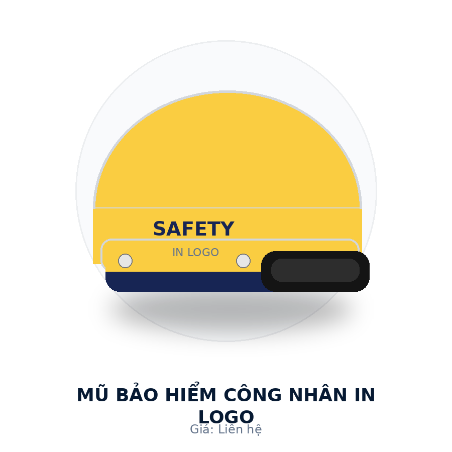 Mũ bảo hiểm công nhân in logo