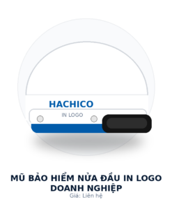 Mũ bảo hiểm nửa đầu in logo doanh nghiệp