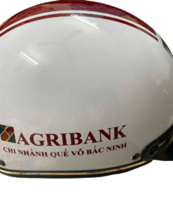 Nón Bảo Hiểm Nửa Đầu Sơn Bóng Trơn NBH1202 in logo doanh nghiệp