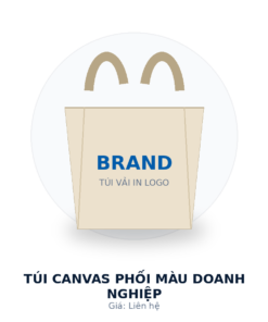 Túi canvas phối màu doanh nghiệp