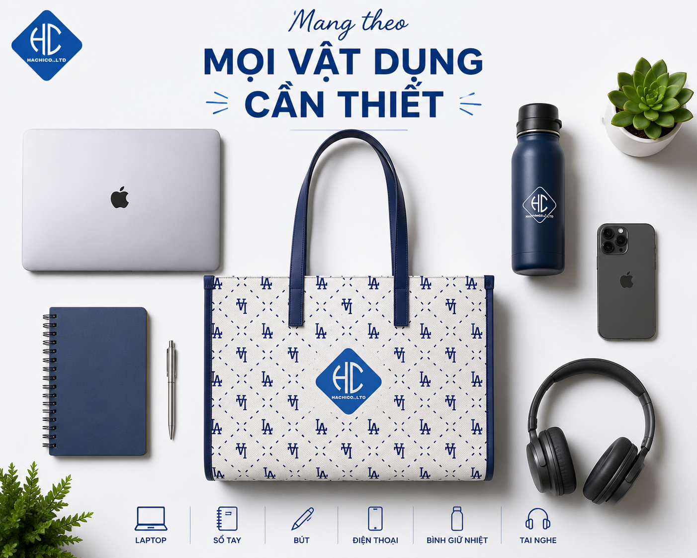 Túi Vải In Logo TV02 - Mẫu Túi Đựng Laptop Và Tài Liệu Được Doanh Nghiệp Ưa Chuộn- - Image 2