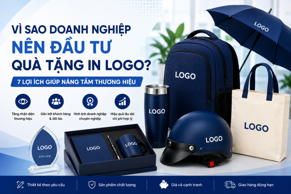 Vì Sao Doanh Nghiệp Nên Đầu Tư Quà Tặng In Logo? 7 Lợi Ích Giúp Nâng Tầm Thương Hiệu