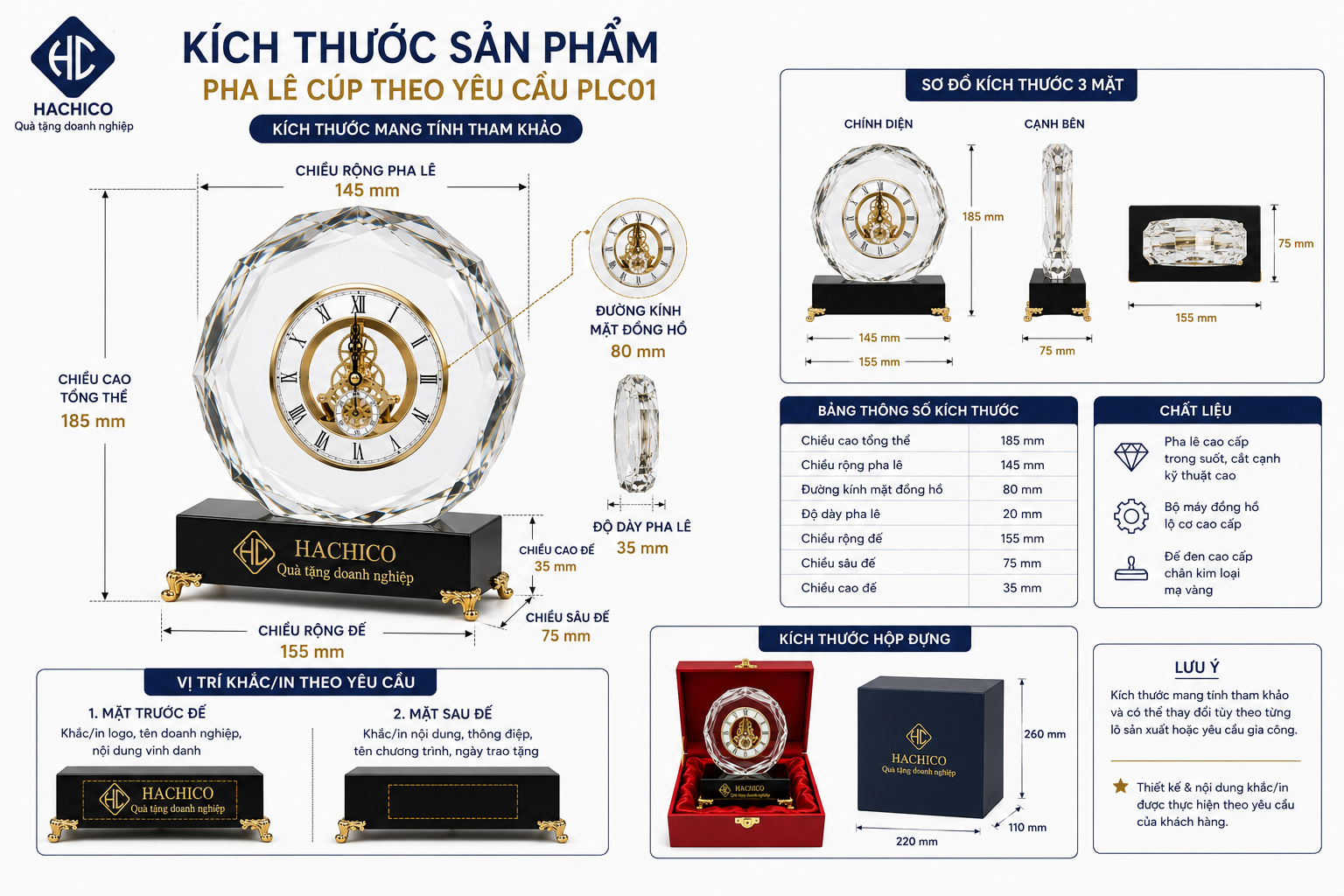 Pha Lê Cúp Theo Yêu Cầu PLC01 - Quà Tặng Doanh Nghiệp Cao Cấp - Image 5