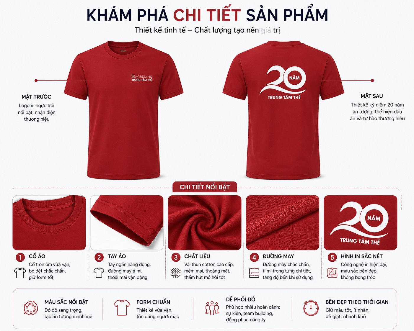 Áo Thun In Logo Doanh Nghiệp PL03 - In Logo Theo Yêu Cầu, Thiết Kế Chuyên Nghiệp - Image 4