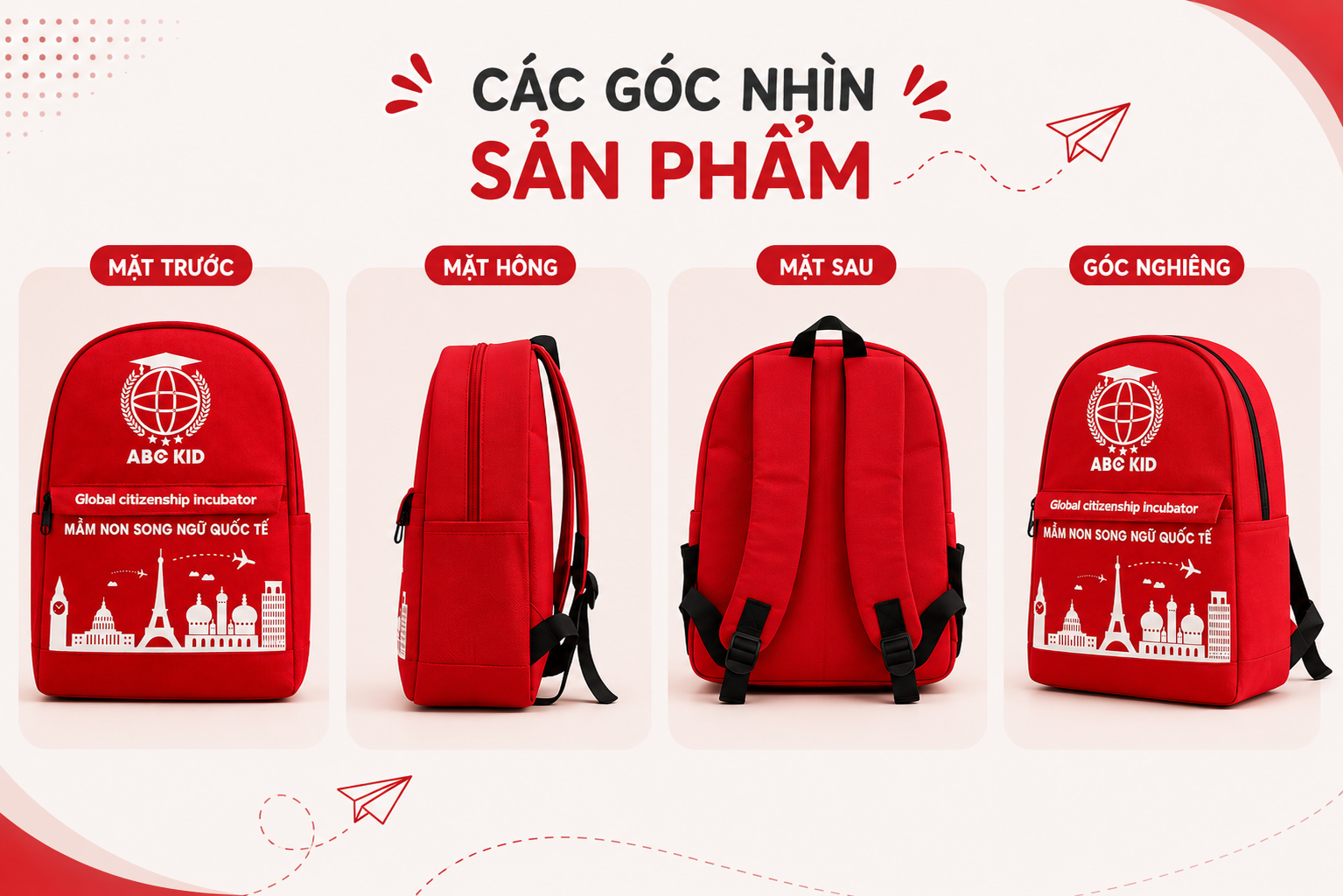Balo Học Sinh HS01 - Balo Học Sinh Theo Yêu Cầu In Logo Trường Học - Image 6