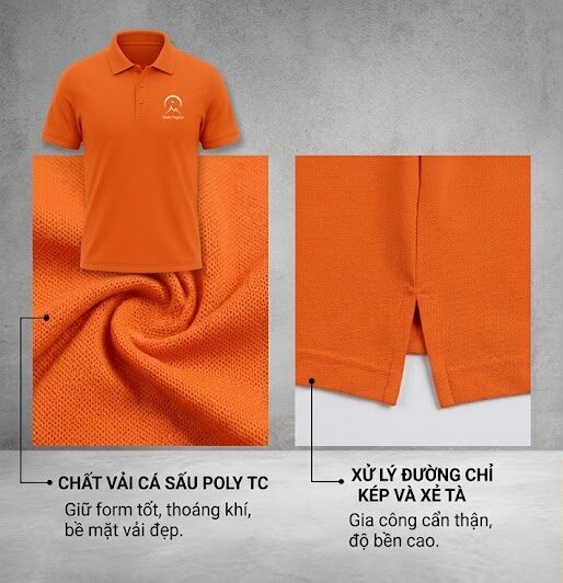 Áo Polo In Logo Doanh Nghiệp PL01 - May Áo Đồng Phục Theo Yêu Cầu - Image 3