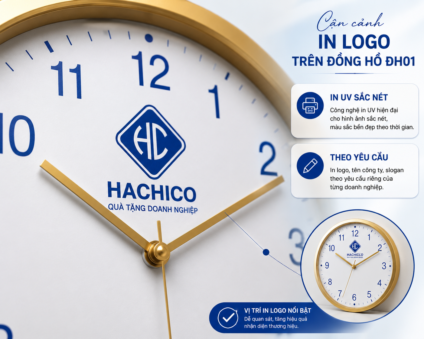 Đồng Hồ Treo Tường In Logo ĐH01 - Quà Tặng Doanh Nghiệp Sang Trọng, Quảng Bá Thương Hiệu Hiệu Quả - Image 5