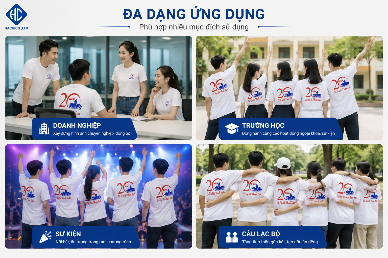 Đồng Phục In Logo Theo Yêu Cầu PL04 - Áo Thun Cotton Chất Lượng - Image 5
