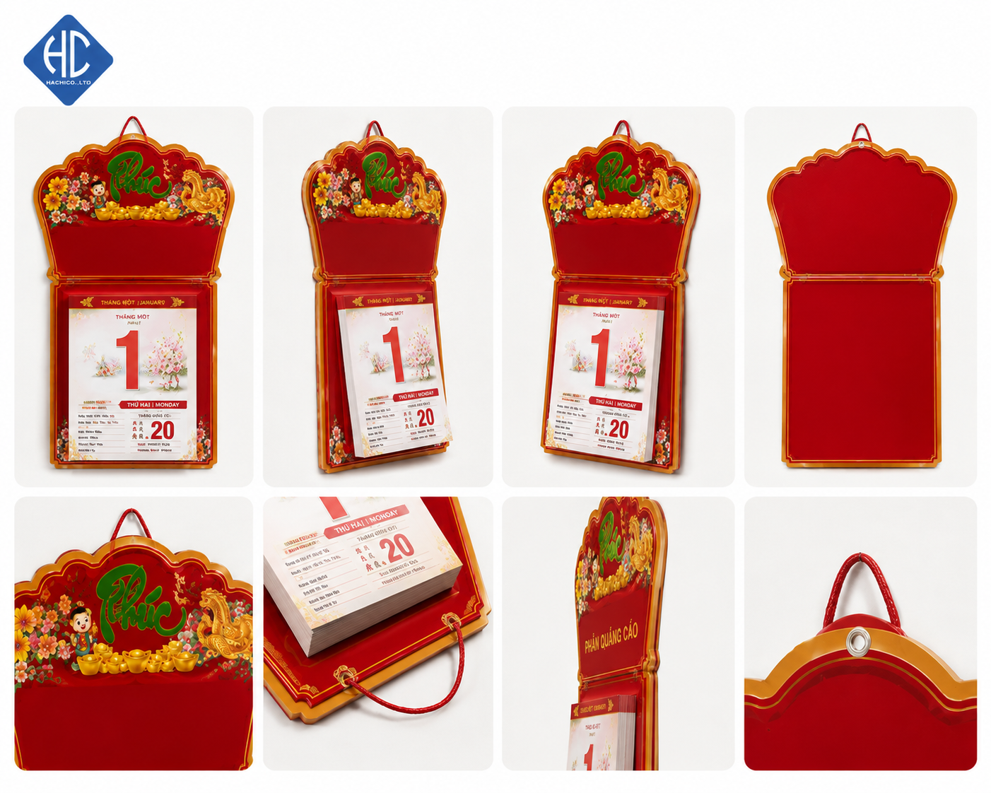 Lịch Treo Tường In Logo Theo Yêu Cầu LT01 | Lịch Treo Tường Quảng Cáo Doanh Nghiệp Cao Cấp - Image 6